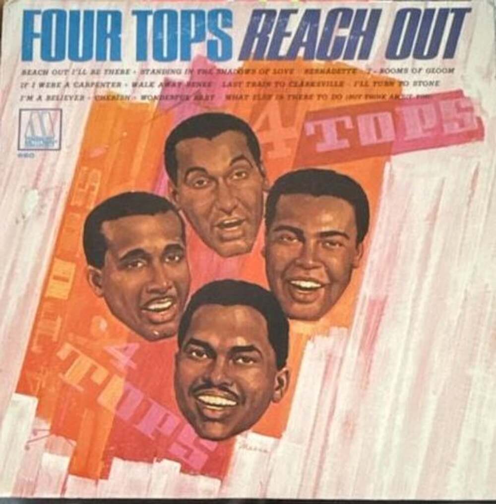 VG+/G+: Four Tops Reach Out Vinyl LP Album